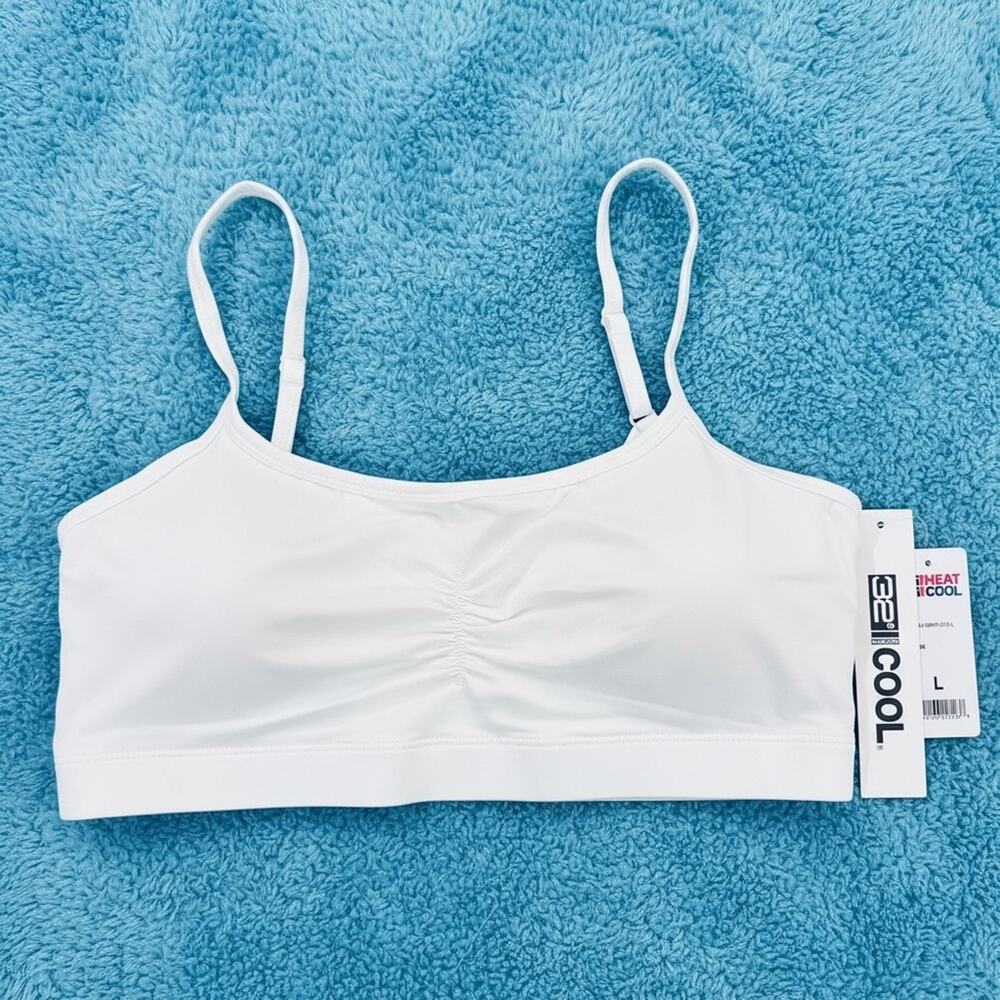 NWT 32° Degrees Women's White Cool Bralette - Large
 b15